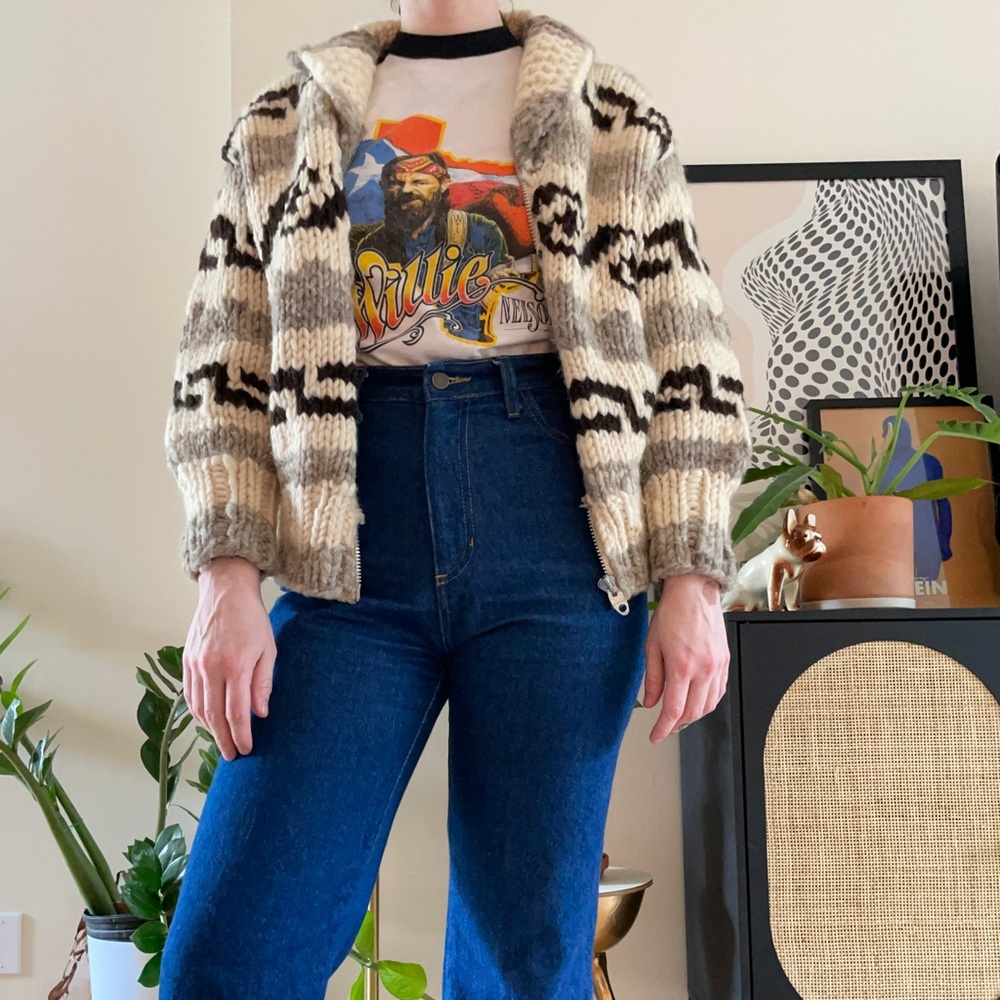 Vintage 50’s-60’s Hand-knit Cowichan